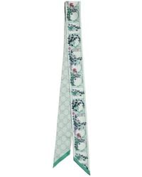 Gucci - Printed Silk Twill Ribbon - Lyst