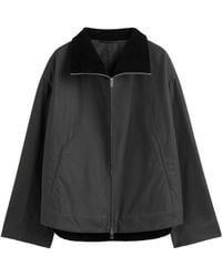 TOTEME - Totême Long Sleeved Corduroy-Collar Jacket - Lyst