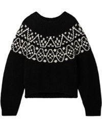Nili Lotan - Chrissy Fair Isle Jacquard-Knit Sweater - Lyst