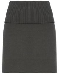 Samsøe & Samsøe - Samsøe Samsøe Ribbed A-Line Knitted Skirt - Lyst