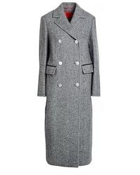 MAX&Co. - Two-Tone Double-Breasted Coat - Lyst