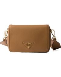 Prada - Pattina Flap Shoulder Bag - Lyst
