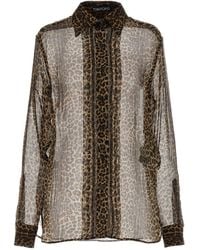 Tom Ford - Leopard-Printed Long-Sleeved Shirt - Lyst