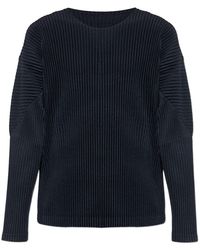 Issey Miyake - Homme Plissé Pleated Sweatshirt - Lyst