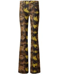 R13 - Snake-Patterned Corduroy Wide-Leg Pants - Lyst