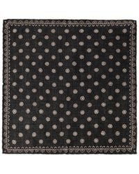 Brunello Cucinelli - Printed Silk Pocket Square - Lyst