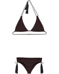 Alaïa - Alaïa Tassel Triangle Bikini - Lyst