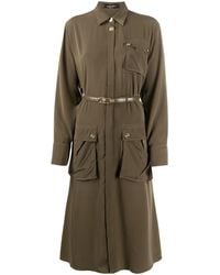Versace - Safari Midi Shirtdress - Lyst