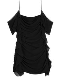 Celine - Draped Mini Dress - Lyst