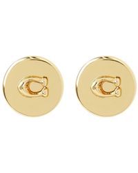 COACH - Round Earrings - Lyst