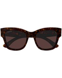 Gucci - Eyewear Butterfly Frame Sunglasses - Lyst