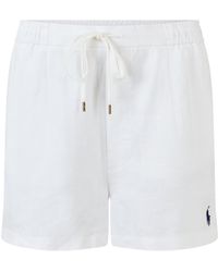 Polo Ralph Lauren - Linen Casual Shorts - Lyst