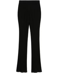 Max Mara - Bello Ribbed Knitted Trousers - Lyst
