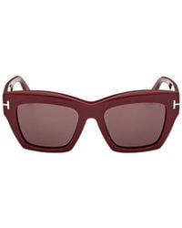 Tom Ford - Eyewear Luna Square Frame Sunglasses - Lyst