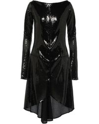 Courreges - Ellipse Sequined Cutout Midi Dress - Lyst