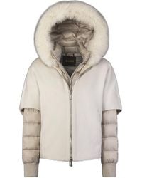Moorer - Removable Hood Wool Coat - Lyst