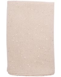 Brunello Cucinelli - Sequin-Embellished Frayed Scarf - Lyst