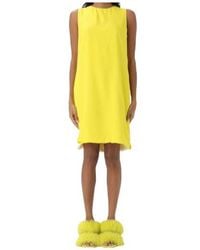 MSGM - Bi-Colour Mini Dress - Lyst