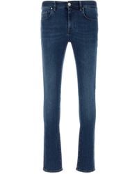 Pt Pantaloni - Pt Torino Logo Patch Button Detailed Skinny Jeans - Lyst