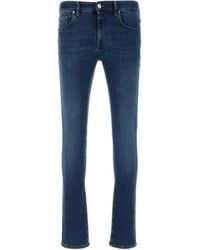 Pt Pantaloni - Pt Torino Logo Patch Button Detailed Skinny Jeans - Lyst