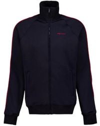 McQueen - Logo Embroidered Zip-Up Sweatshirt - Lyst