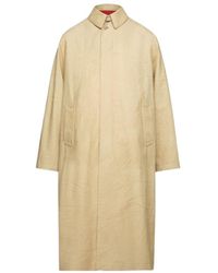 Maison Margiela - Single-Breasted Midi Trench Coat - Lyst