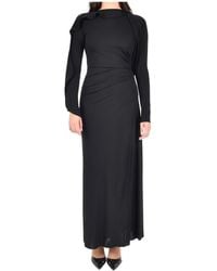 Victoria Beckham - Ruffled-Detail Maxi Dress - Lyst