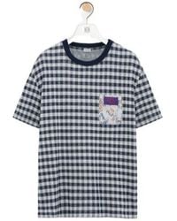 Loewe - X Cosima Von Bonin Gingham-Check Chest-Pocket T-Shirt - Lyst