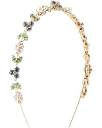 Jennifer Behr - Crystal Pearl Headband - Lyst