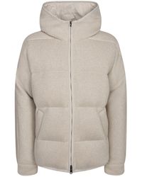Brunello Cucinelli - Padded Zip-Up Coat - Lyst