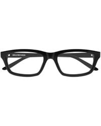 Balenciaga - Eyewear Rectangle Frame Glasses - Lyst