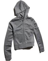 Gucci - Cotton Silk Jersey Sweatshirt With Zip - Lyst
