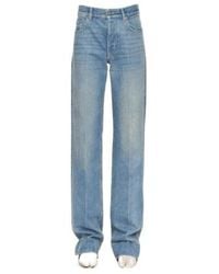 Valentino - Logo Patch Straight Leg Jeans - Lyst