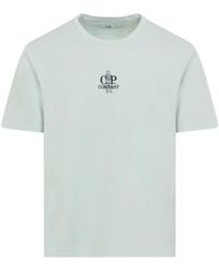 C.P. Company - Logo Printed Crewneck T-Shirt - Lyst