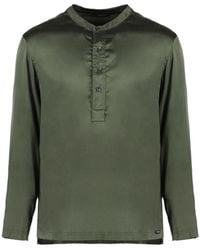 Tom Ford - Long-Sleeved Half Buttoned Pyjama Shirt - Lyst