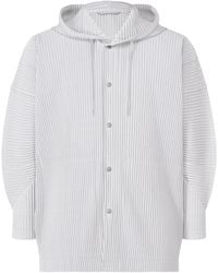 Homme Plissé Issey Miyake - Hooded Pleated Jacket - Lyst