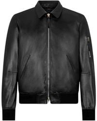 Tom Ford - Leather Bomber Jacket - Lyst