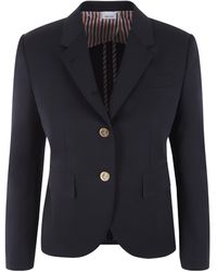 Thom Browne - Rwb Stripe Detailed Blazer - Lyst