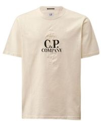 C.P. Company - Logo Emblem T-Shirt - Lyst