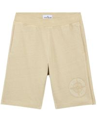 Stone Island - Fleece Shorts - Lyst
