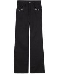 Gucci - Cotton Denim Pants With Horsebit Detail - Lyst