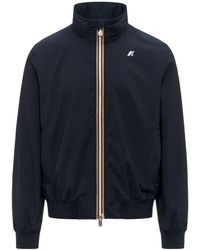 K-Way - Stand Collar Zip-Up Jacket - Lyst
