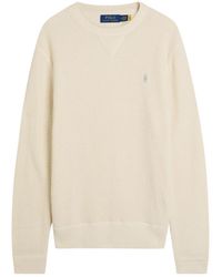 Polo Ralph Lauren - Waffle Knit Wool Blend Sweater - Lyst
