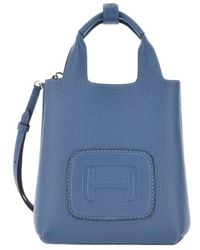Hogan - Logo Embossed H-Bag Mini Shopping Bag - Lyst