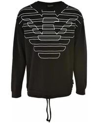 Emporio Armani - Logo Long-Sleeved Sweater - Lyst