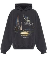 Vetements - Graphic Printed Drawstring Hoodie - Lyst