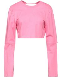 Jacquemus - Solid-Colored Cropped Long-Sleeve T-Shirt - Lyst