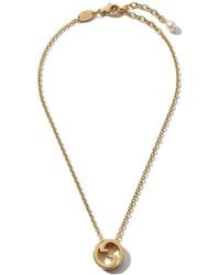 Gucci - Blondie Crystal Pendant Necklace - Lyst