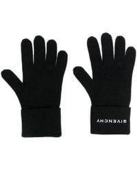 Givenchy - Inlaid Knitted Logo Gloves - Lyst