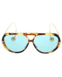Bottega Veneta - Eyewear Pilot Frame Sunglasses - Lyst